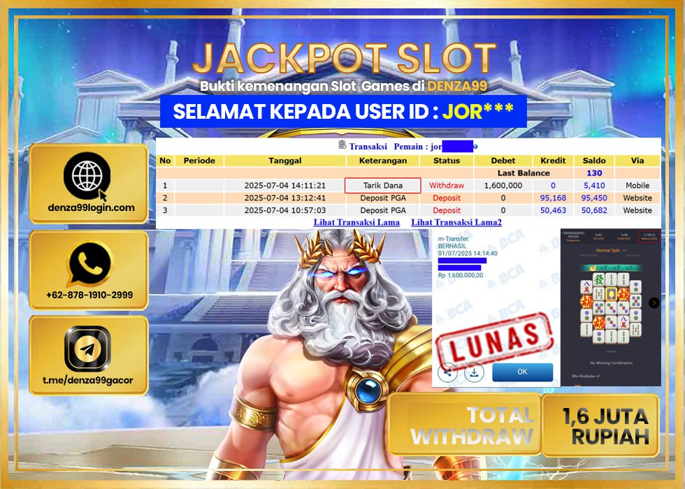 DENZA99 MAHJONG WAYS 2  Rp. 1.600.000- LUNAS