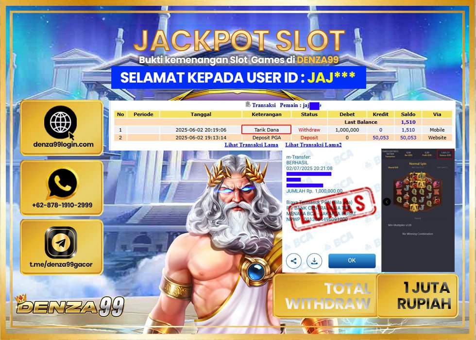 DENZA99 WILD BOUNTY SHOWDOWN Rp. 1.000.000- LUNAS