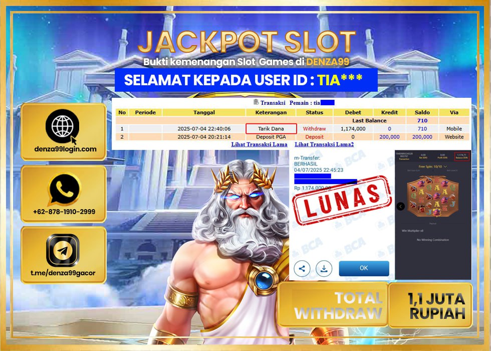 DENZA99 JACKPOT WILD BOUNTY SHOW DOWN Rp.1.100.000- LUNAS