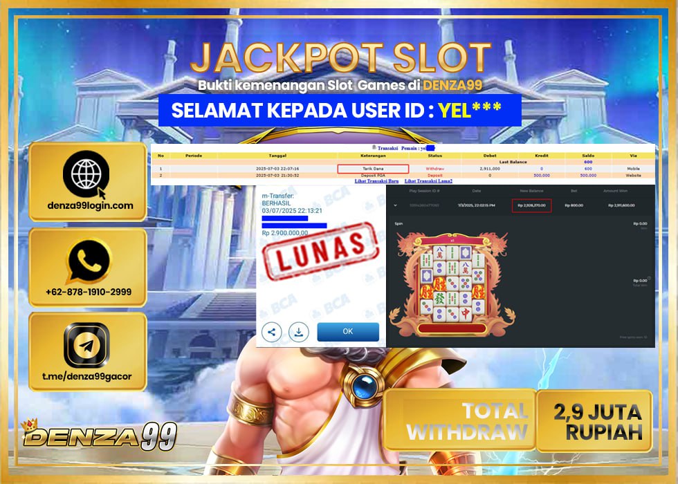 DENZA99 MAHJONG WAYS 3 BLACK SCATTER Rp. 2.900.000- LUNAS